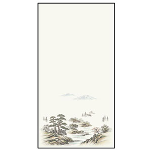 アサヒペン EXアイロン貼りふすま紙 95cm×1.8m 山水(1枚入り) 1 [ASAHI1] [2]