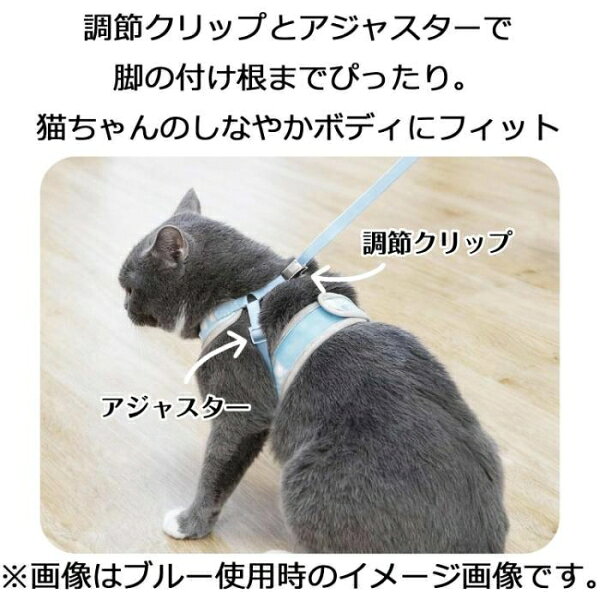 ル・コリエ キャットライフハーネス S ブルー ドギーマンハヤシ ルコリエキヤツト...