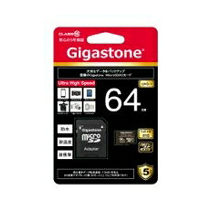 Joshin web 家電とPCの大型専門店のGigastone｜ギガストーン microSDXCメモリーカード 64GB Class10 UHS-I SDカードアダプタ付 GJMX/64U｜アングル2