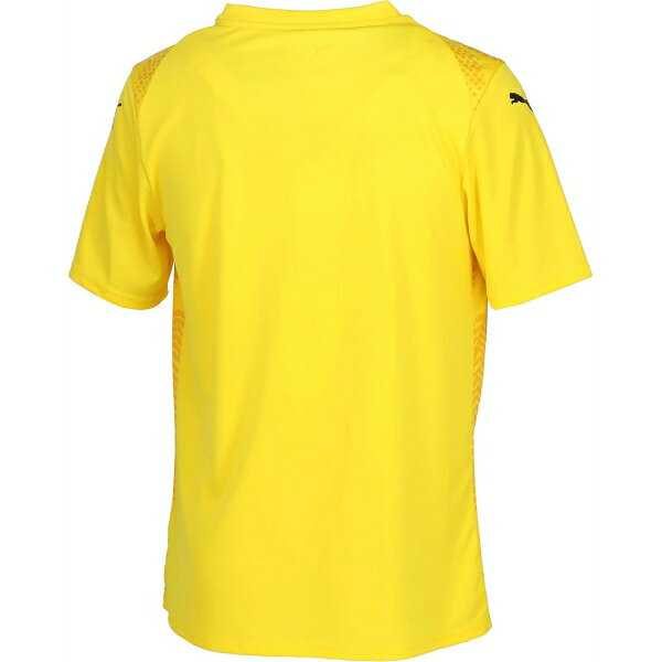 プーマ メンズ TEAMULTIMATE グラフィック ゲームシャツ（Faster Yellow-PUMA Blac...