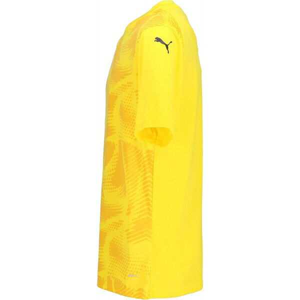 プーマ メンズ TEAMULTIMATE グラフィック ゲームシャツ（Faster Yellow-PUMA Blac...