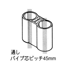 ヤザキイレクター プラスチックジョイント アイボリー 1個入り (ダブルパイプ用ジョイント/28mmφ用) J-147SIVO イレクターパイプ [J147SIVOヤザキ]