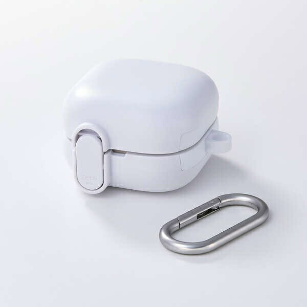 エレコム LinkBuds Clip用 TOUGH SLIM Lock ハイブリッドケース（ホワイト） TWS-S...