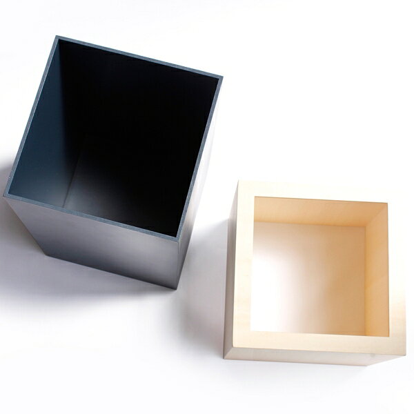 ヤマト工芸 ゴミ箱 木製 10L W CUBE(ダークブルー) 212686 ダストボックス [212686ヤマトコウゲイ] [3]