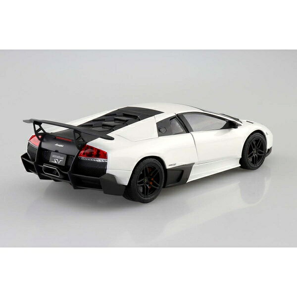 Joshin web 家電とPCの大型専門店のアオシマ 1/24 ザ・スーパーカー No.6 '09 ランボルギーニ ムルシエラゴ SV プラモデル｜アングル2