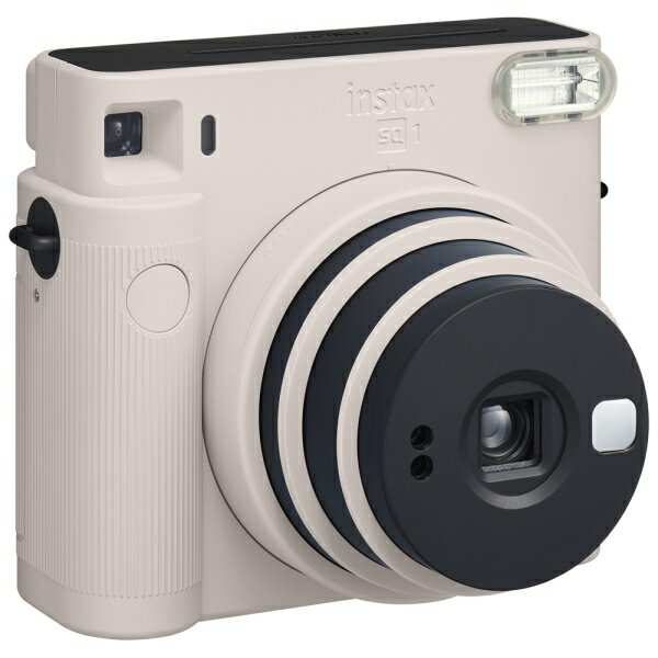 INS_SQ1_WHITE富士フイルムチェキスクエア「instaxSQUARESQ1」(チョークホワイト)インスタントカメラチェキインスタックススクエアChalkWhite