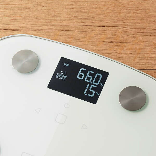 エレコム 体組成計（ホワイト） HCS-FS03WH ELECOM　ECLEAR [HCSFS03WH]