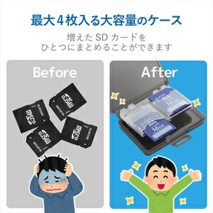 エレコム SDカードケース CMC-06NSD4
