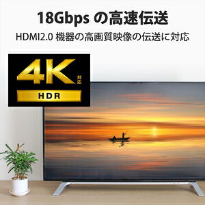 エレコム HDMIケーブル Premium 1.5m 4K 60P 金メッキ (タイプA・19ピン - タイプA...