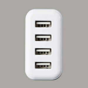エレコム AC充電器 4.8A Aポート×4（ホワイトフェイス） MPA-ACU13WF