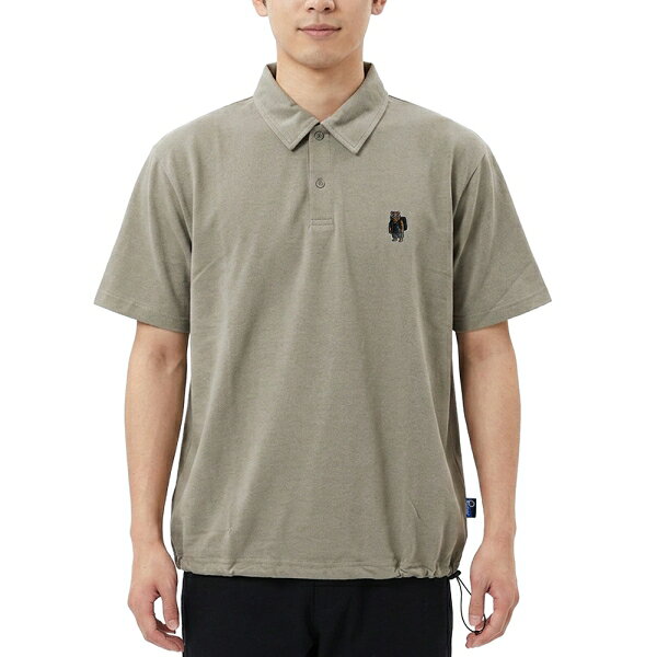Joshin web 家電とPCの大型専門店のPenfield(ペンフィールド) PTT ハイキングクマワッペン ポロシャツ（ベージュ・サイズ：L） 20263264-BEI-L｜アングル3