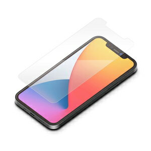 PGA PG-20FGL01CL iPhone 12 mini用 液晶保護ガラスフィルム Premium Style 治具付 スーパークリア