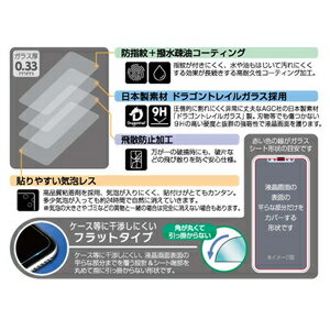 マイキー B14-23311DT iPhone 12 mini用 液晶保護ガラス ドラゴントレイル0.33　 ハイクリアー