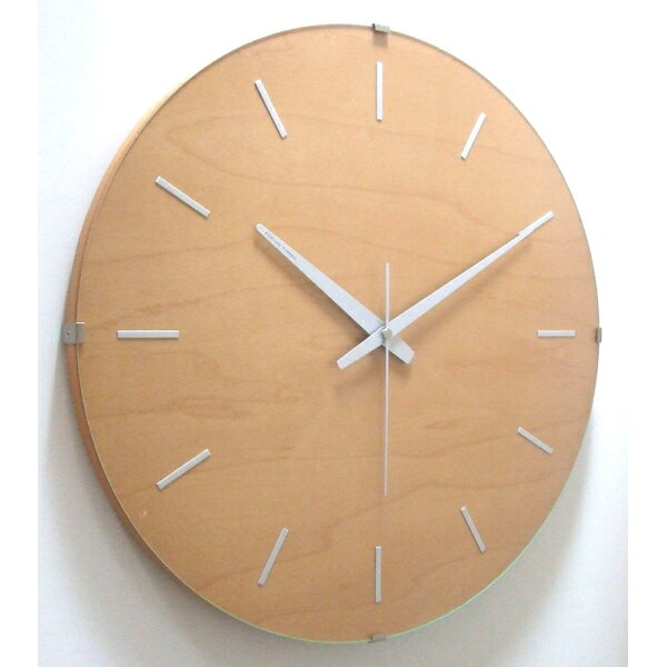 フォーカス・スリー 電波掛け時計 Focus Three ドームバークロック(ナチュラル) V-031(NA)デンパ [V031NAデンパ]【返品種別A】