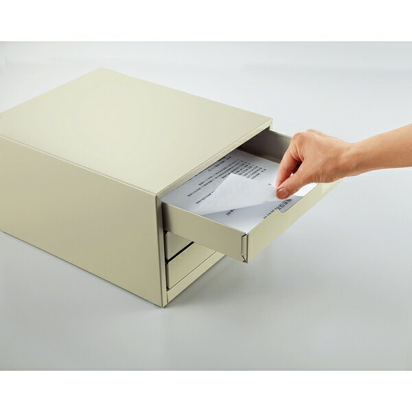 コクヨ レターケース 片引3段（ライトグレー） LC-3M