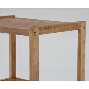 HAGIHARA(萩原) ラック(ライトブラウン・幅75×奥行28×高さ65cm)3段タイプ MCC-6141LBR [MCC6141LBR]