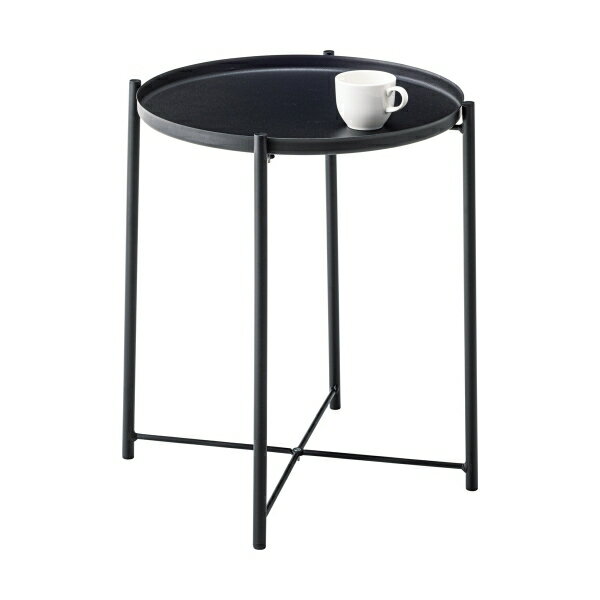東谷 トレーサイドテーブル(ブラック) LFS-880BK [LFS880BK]