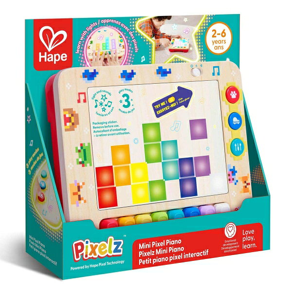 Joshin web 家電とPCの大型専門店のHAPE 光る！ミニピクセルアートピアノ｜アングル2