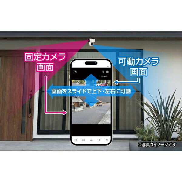ジェントス 屋外用　ネットワークWi-Fiカメラ GIC-DLOC-02 GENTOS　G-i Camera　Du...