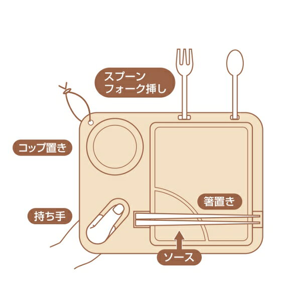 キャプテンスタッグ TAKE-FIBER ランチプレートスクエア 26cm(グリーン) UP-2674 C...