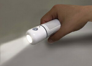 PM-L259W ELPA 乾電池式 LEDライト ELPA　ふたとおりに使えるライト LED人感センサー付ライト＋LED懐中電灯 [PML259W] 3