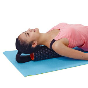 筋膜ローラー　ストレッチ　マッサージ KW-787BK(カワセ) カワセ フォームローラー（ブラック） 鉄人倶楽部 [KW787BKカワセ]