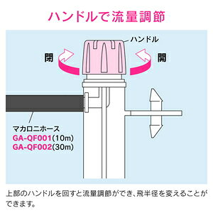 GAONA ミニスプリンクラー マカロニホース用 360°散水 3個入 GA-QF022 ガオナ