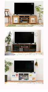 JK-PLAN(ジェイケイ・プラン) 組合せテレビ台ハイタイプ(ナチュラル・フラップ扉×引き出し)ワイドテレビボード FTV-HIGHSET-DFNA [FTVHIGHSETDFNA] [3]