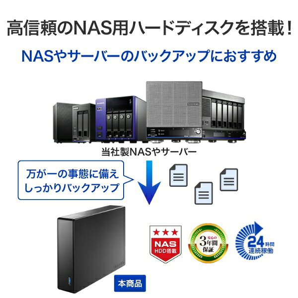 アイオーデータ I-O DATA 法人向け 3年保証 USB 5Gbps＆電源内蔵 外付けハードディスク 32TB HDJA-U jism-14971172 Joshin web 家電とPCの大型専門店 サンプル画像2