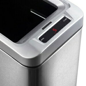 EKO JAPAN アリュールセンサービン(容量:8L・シルバー) EK9229MT-8L ダストボックス ゴミ箱 [EK9229MT8L] [3]