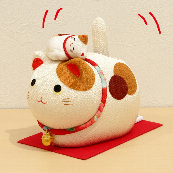京都 リュウコドウ ゆらゆらソーラー親子猫(三...の紹介画像2