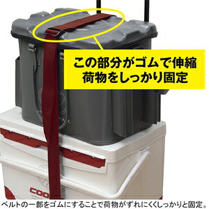 Joshin web 家電とPCの大型専門店のプロックス キャリーベルトフック式 最大1.2m(ブラック) PX363MK PROX｜アングル2