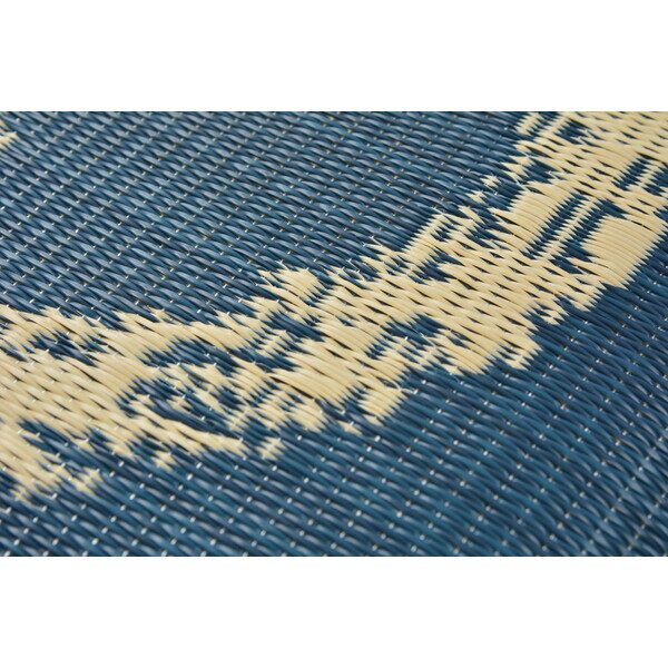 PエンソウZBL HAGIHARA(萩原) 水拭きできる座布団 円相(えんそう)(幅55×奥行55cm・ブルー) [PエンソウZBL] [2]