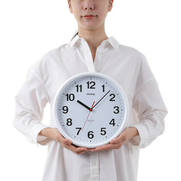 ノア精密 電波掛け時計 MAG 電波掛時計 パルク W-768 WH-Z [W768WHZ]【返品種別A】 [3]