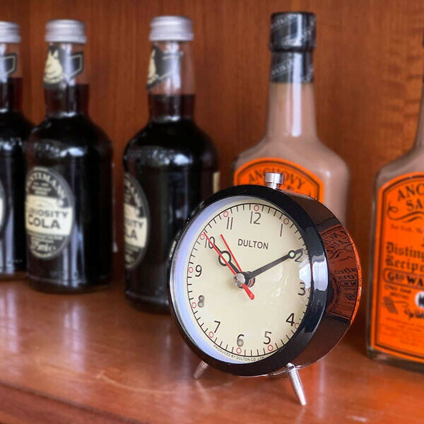 ダルトン 目覚まし時計 DULTON アラームクロック(ブラック) 100-053Q/BK [100053QBK]【返品種別A】 [3]