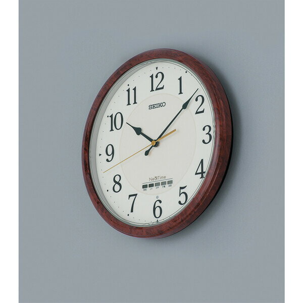 セイコー 電波掛け時計 SEIKO ハイブリッド電波掛時計「NexTime(ネクスタイム)」 ZS-256-B [ZS256B]【返品種別A】 [2]