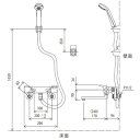 KF880T KVK 壁付き2穴 シャワー混合栓（浴室用） 【水栓】KVK [KF880T] 2