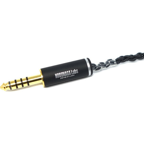 ノブナガラボ ヘッドホンリケーブル(1.2m)【3.5mmモノラル×2⇔4.4mm5極バランス】霧...