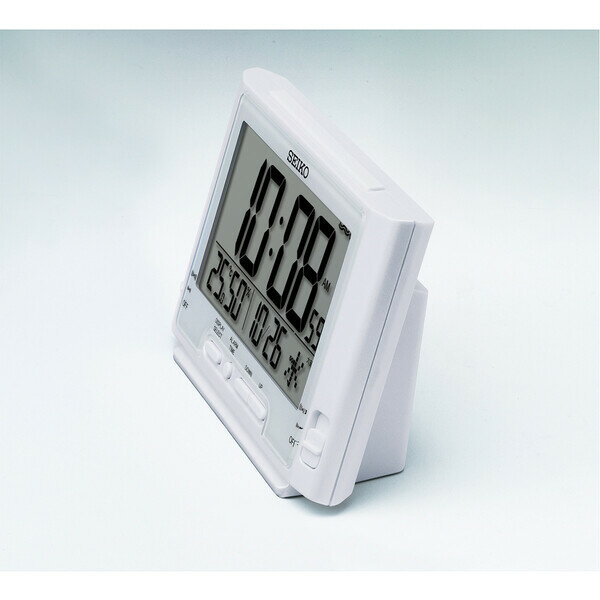 セイコー 電波目覚まし時計 SEIKO 温度湿度付き電波目ざまし時計 SQ-320-W [SQ320W]【返品種別A】