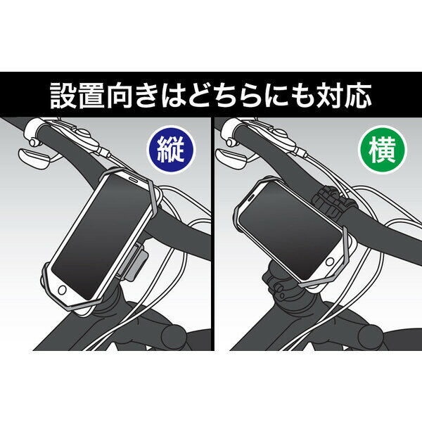 ジェントス 自転車用スマートフォンホルダー PH-V1 GENTOS [PHV1GENTOS]