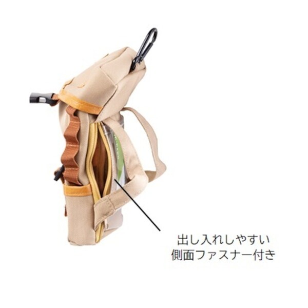 Joshin web 家電とPCの大型専門店のセトクラフト パスポーチ バックパック(ベージュ) SF-3870-BE-180 SF-3870-BE-180｜アングル2