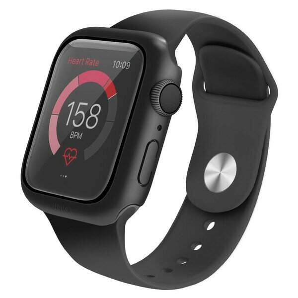 UNIQ Apple Watch 44mm用 CASE WITH IP68 WATER-RESISTANT TEMPERED GLASS SCREEN PROTECTION（MIDNIGHT BLACK） UNIQ NAUTIC UNIQ-44MM-NAUBLK