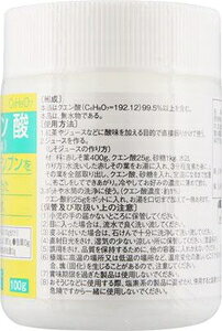 クエン酸 食品添加物 クエン酸 無水 (100g) 大洋製薬 シヨクヒンクエンサン 100