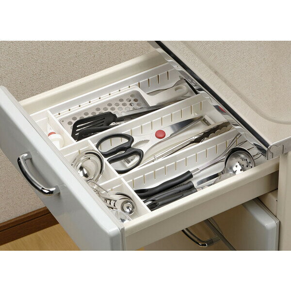 イノマタ化学 キッチントレー ワイド(ホワイト) #73-W inomata バスケット　小物収納　整理　収納ケース　小物入れ　カゴ [73Wイノマタ]