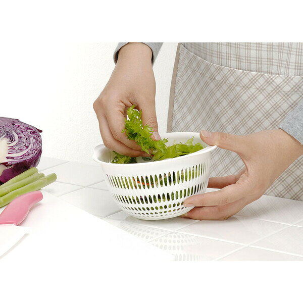イノマタ化学 コッポ ザル15(ホワイト) #221 inomata ざる　ザル　水切り　調理　下ごしらえ [221イノマタ]