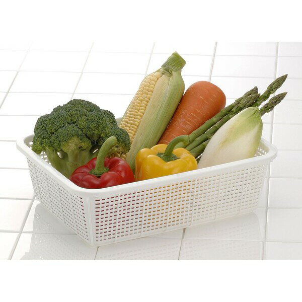 イノマタ化学 深型角かご NO.30(ホワイト) #403 inomata バスケット　小物収納　整理　収納ケース　小物入れ　カゴ　かご [403イノマタ]