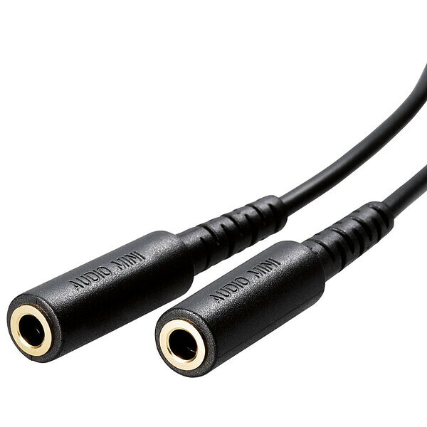 エレコム オーディオ2分配ケーブル EHP-35W02BK ELECOM jism-13614956 Joshin web 家電とPCの大型専門店 サンプル画像3