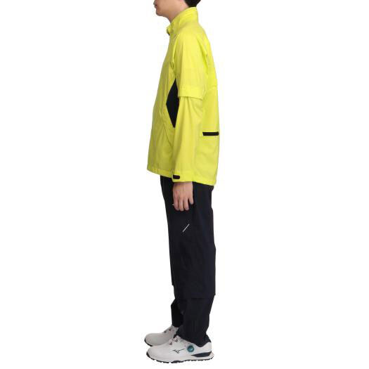 ミズノ メンズ ネクスライトレインプラス（ライムイエロー×ディープネイビー・サイズ：XL） 52MG1A0144XL MIZUNO [52MG1A0144XL]