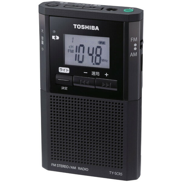東芝 ワイドFM/AMラジオ LEDライト搭載 TY-SCR5-Kサムネイル3