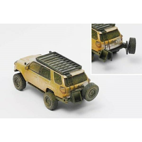 ゲインコーププロダクツ 1/64 トヨタ 4Runner ワイドボディ プレランナー LHD アクセサリー付 シルバー ウエザリング【KS051-539】 ミニカー 2